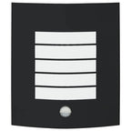Lampada da Parete Esterna 2 pcs Nero 23.5 x 9 x 26 cm