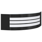 Lampada da Parete Esterna 2 pcs Nero 32 x 10 x 10 cm