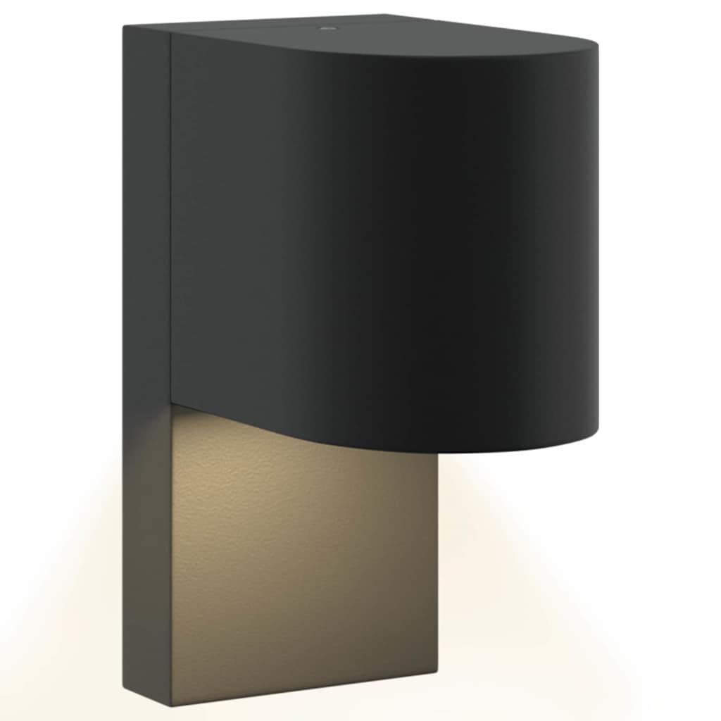 Lampada da Parete Esterna Nero 12 x 7 x 15 cm