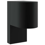 Lampada da Parete Esterna 2 pcs Nero 12 x 7 x 15 cm