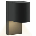 Lampada da Parete Esterna 2 pcs Nero 12 x 7 x 15 cm