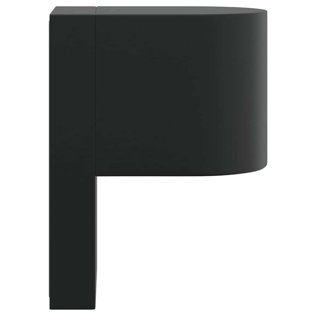 Lampada da Parete Esterna 2 pcs Nero 12 x 7 x 15 cm