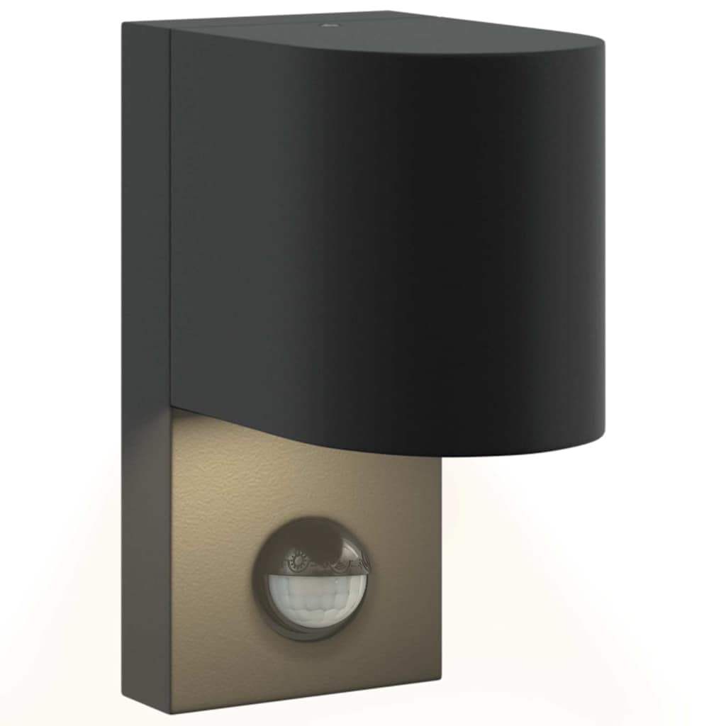Lampada da Parete Esterna 2 pcs Nero 12 x 7 x 15 cm