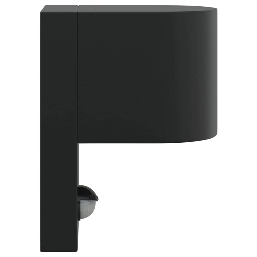 Lampada da Parete Esterna 2 pcs Nero 12 x 7 x 15 cm