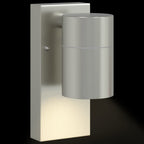 Lampada da Parete Esterna Argento 6,5 x 10,5 x 16 cm