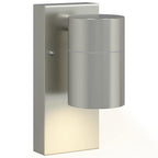 Lampada da Parete Esterna 2 pcs Argento 6,5 x 10,5 x 16 cm