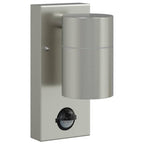 Lampada da Parete Esterna 2 pcs Argento 6,5 x 10,5 x 16 cm