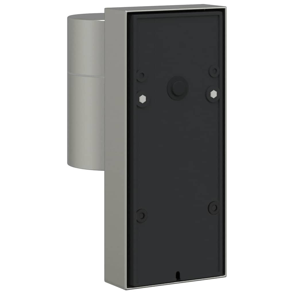 Lampada da Parete Esterna 2 pcs Argento 6,5 x 10,5 x 16 cm