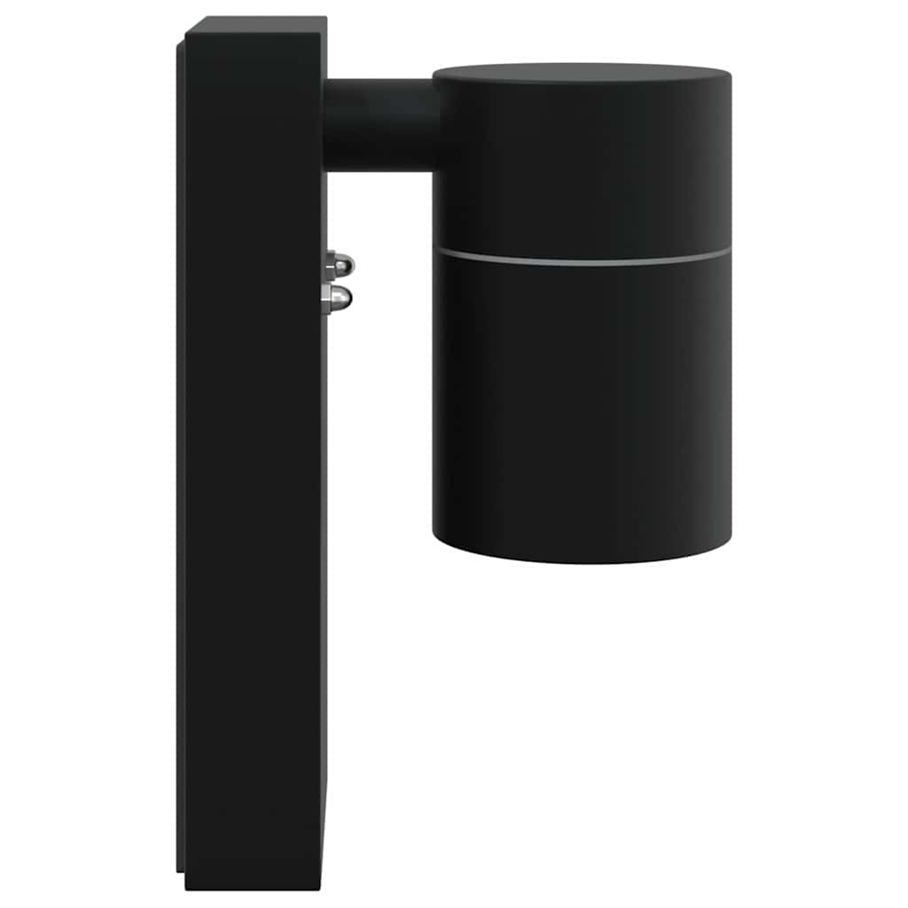 Lampada da Parete Esterna 2 pcs Nero 6,5 x 10,5 x 16 cm
