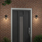 Lampada da Parete Esterna 2 pcs Nero 6,5 x 10,5 x 16 cm