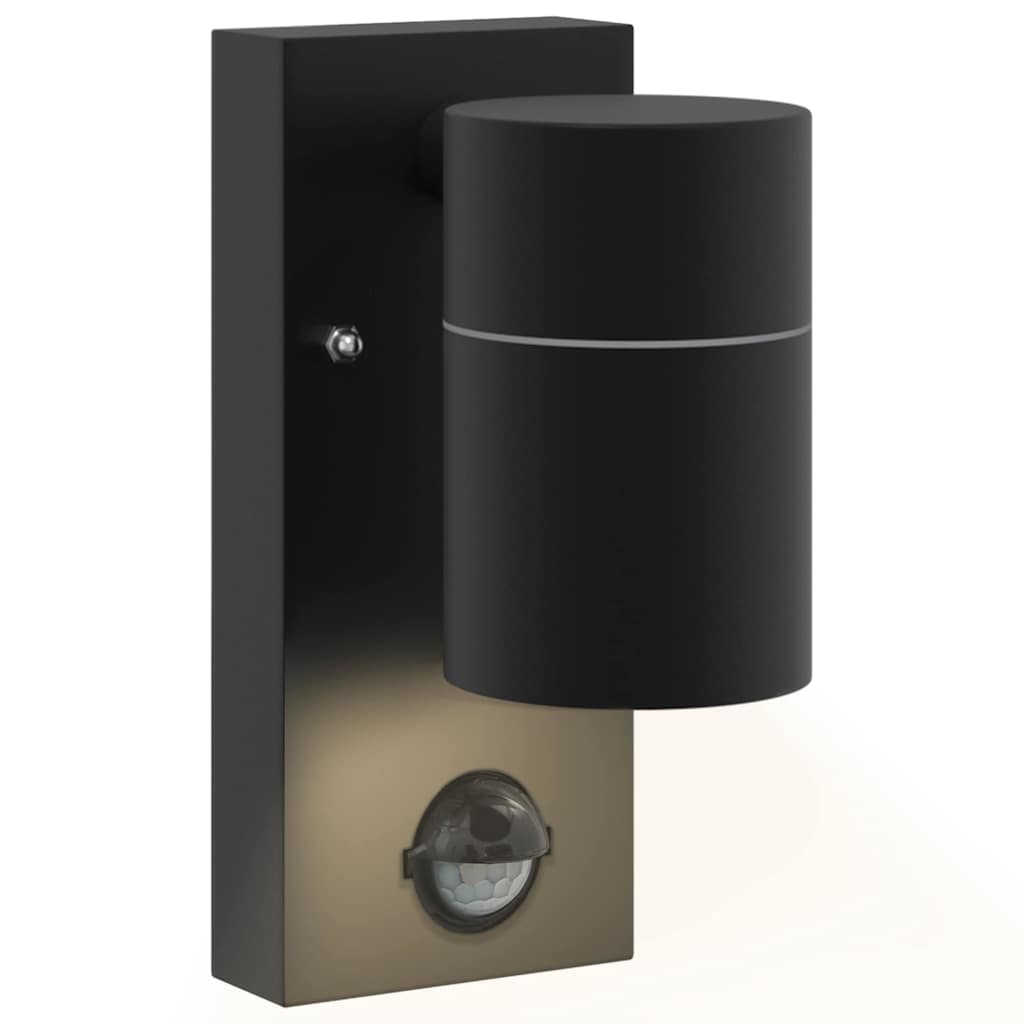 Lampada da Parete Esterna 2 pcs Nero 6,5 x 10,5 x 16 cm