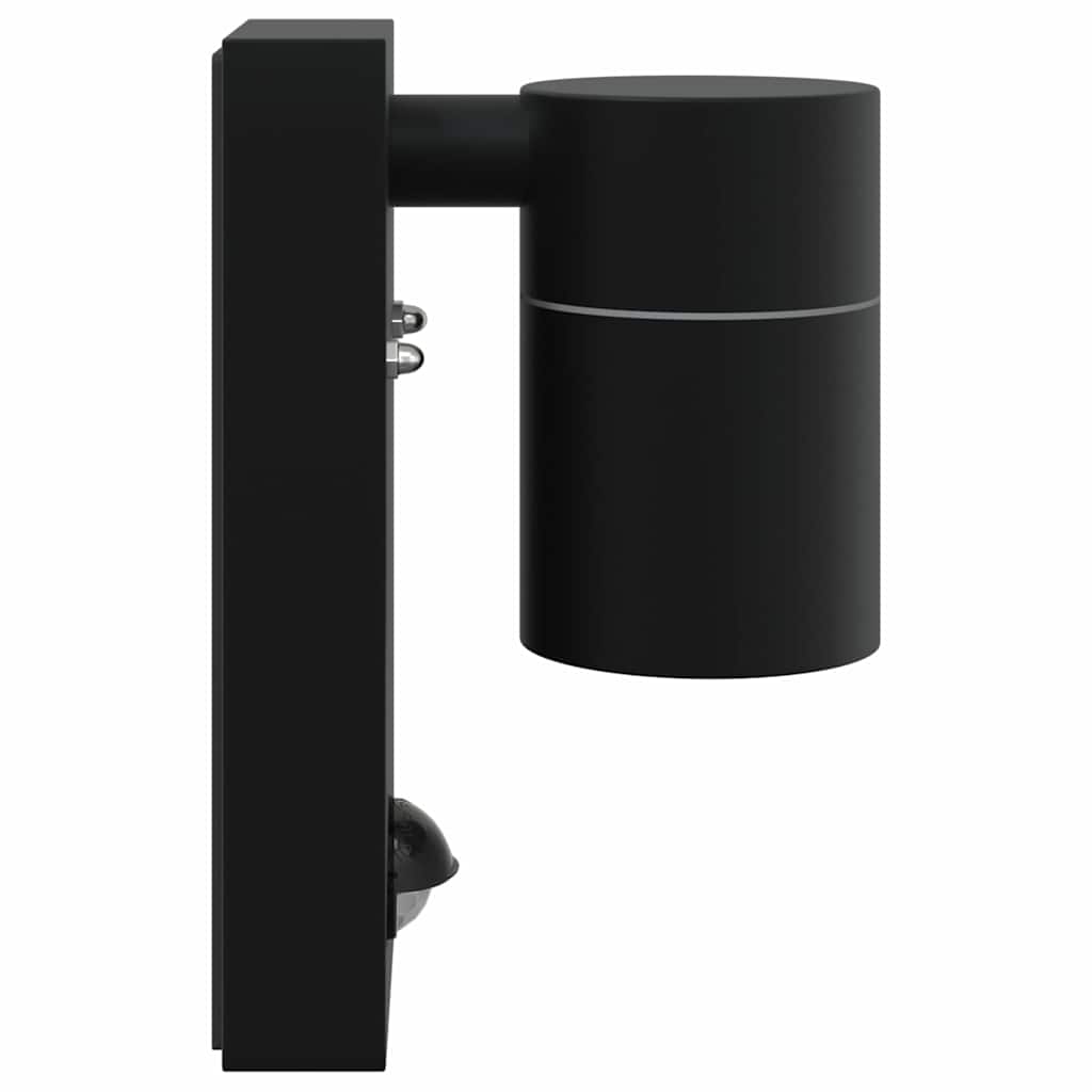 Lampada da Parete Esterna 2 pcs Nero 6,5 x 10,5 x 16 cm