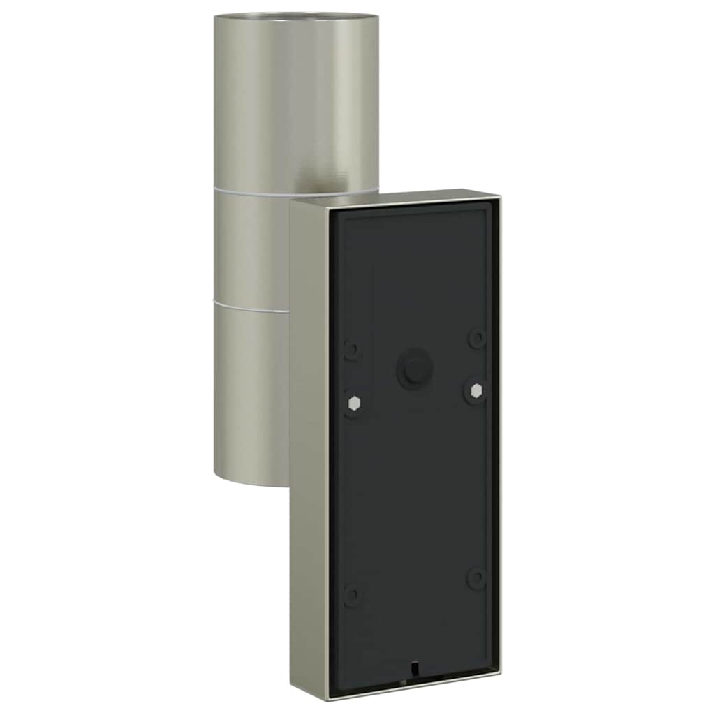 Lampada da Parete Esterna 2 pcs Argento 7 x 10 x 22 cm