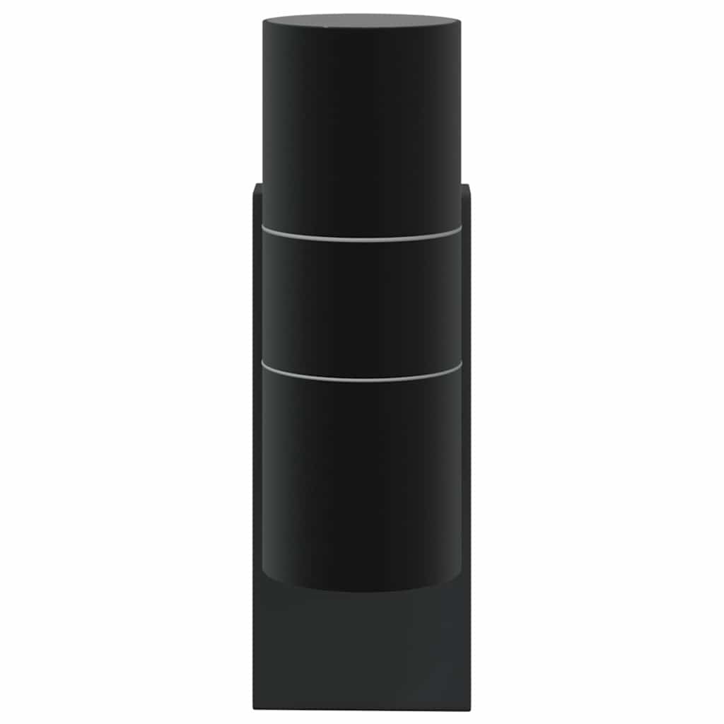Lampada da Parete Esterna 2 pcs Nero 7 x 10 x 22 cm