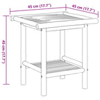Tavolino da Salotto 45x45x45 cm in Bambù
