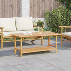 Tavolino da Salotto 110x55x45 cm in Bambù