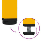 Comodino Giallo Senape 36x39x50,5 cm in Acciaio