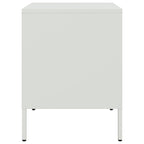 Comodino Bianco 36x39x50,5 cm in Acciaio