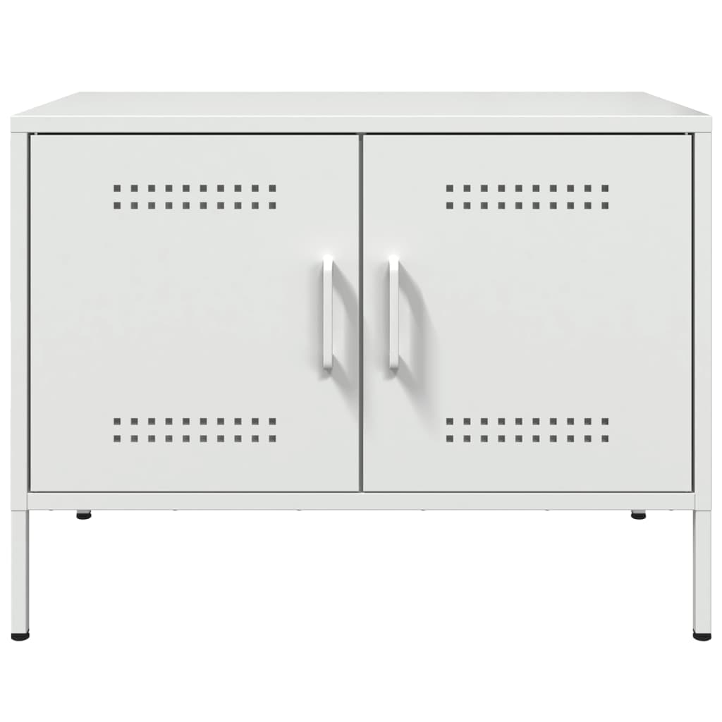 Mobili TV 2pz Bianchi 68x39x50,5 cm in Acciaio