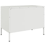 Mobili TV 2pz Bianchi 68x39x50,5 cm in Acciaio