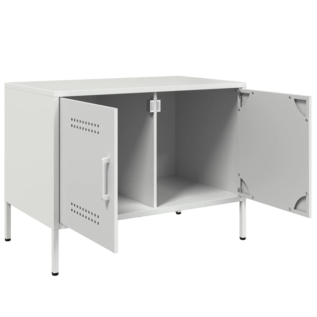 Mobili TV 2pz Bianchi 68x39x50,5 cm in Acciaio
