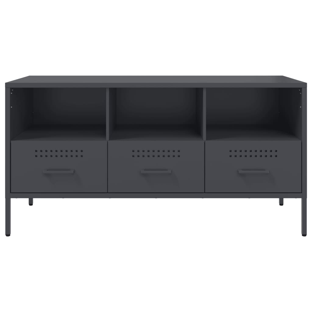 Mobile TV Antracite 100,5x39x50,5 cm in Acciaio