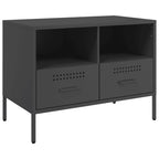 Mobile TV Nero 68x39x50,5 cm in Acciaio
