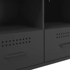 Mobile TV Nero 68x39x50,5 cm in Acciaio