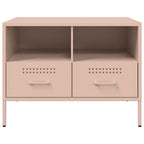 Mobili TV 2pz Rosa 68x39x50,5 cm in Acciaio