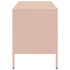 Mobili TV 2pz Rosa 68x39x50,5 cm in Acciaio