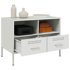 Mobili TV 2pz Bianchi 68x39x50,5 cm in Acciaio