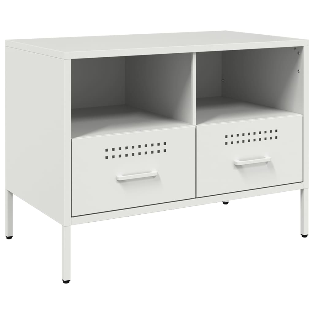 Mobili TV 2pz Bianchi 68x39x50,5 cm in Acciaio