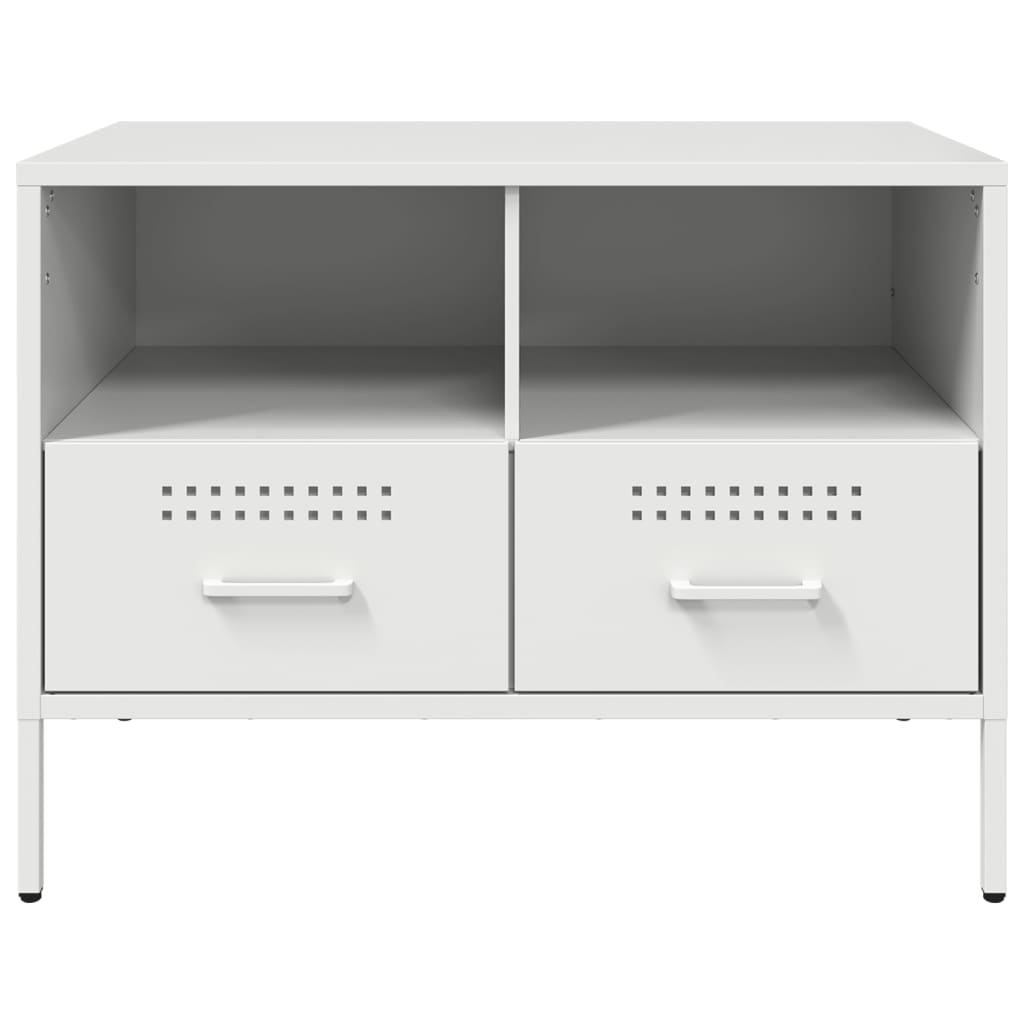 Mobili TV 2pz Bianchi 68x39x50,5 cm in Acciaio