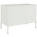 Mobili TV 2pz Bianchi 68x39x50,5 cm in Acciaio