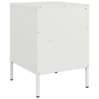 Comodini 2 pz Bianchi 36x39x50,5 cm in Acciaio