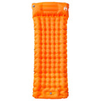 Materasso Campeggio Autogonfiabile Cuscini 1 Persona Arancio