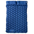 Materasso Campeggio Autogonfiabile Cuscini 2 Persone Blu Marino