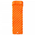 Materasso Campeggio Gonfiabile con Cuscino 1 Persona Arancione
