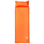 Materasso Campeggio Autogonfiabile Cuscini 1 Persona Arancio