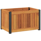 Fioriera da Giardino 45x30x27,5 cm in Legno Massello di Acacia