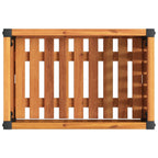 Fioriera da Giardino 45x30x27,5 cm in Legno Massello di Acacia