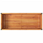Fioriera con Ripiano 110x45x80 cm in Legno Acacia e Acciaio