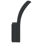 Applique per Esterni con LED 2 pz Nere Alluminio Pressofuso