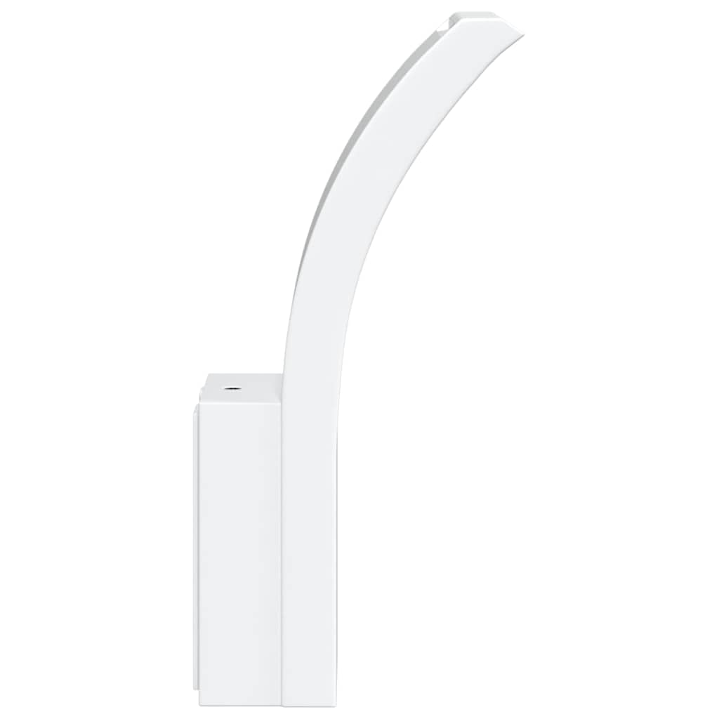 Applique per Esterni con LED 2 pz Bianche Alluminio Pressofuso