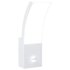 Applique con LED e Sensore Bianca in Alluminio Pressofuso