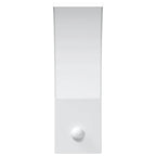 Applique con LED e Sensore 2 pz Bianche in Alluminio Pressofuso