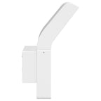 Applique per Esterni con LED 2 pz Bianche Alluminio Pressofuso