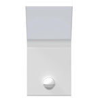 Applique con LED e Sensore Bianca in Alluminio Pressofuso