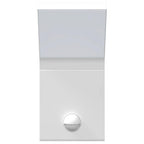 Applique con LED e Sensore 2 pz Bianche in Alluminio Pressofuso
