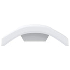 Applique per Esterni con LED 2 pz Bianche Alluminio Pressofuso